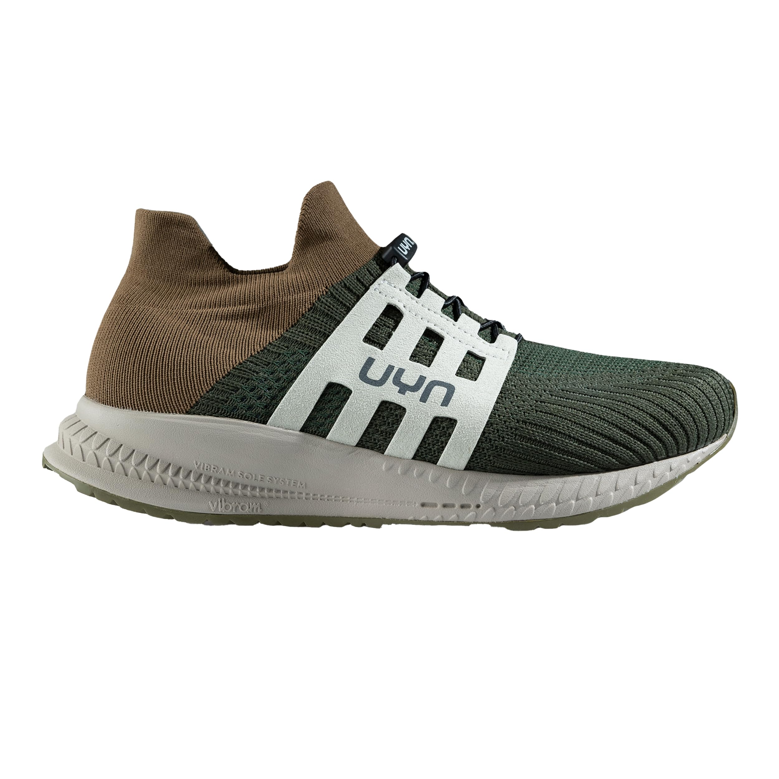 UYN Y100144 Nature Tune Vibram Sneaker Male Military/Brown UK 8.5