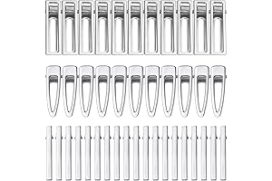 60-Piece Silicone Resin Hair Clip Blanks for DIY Projects