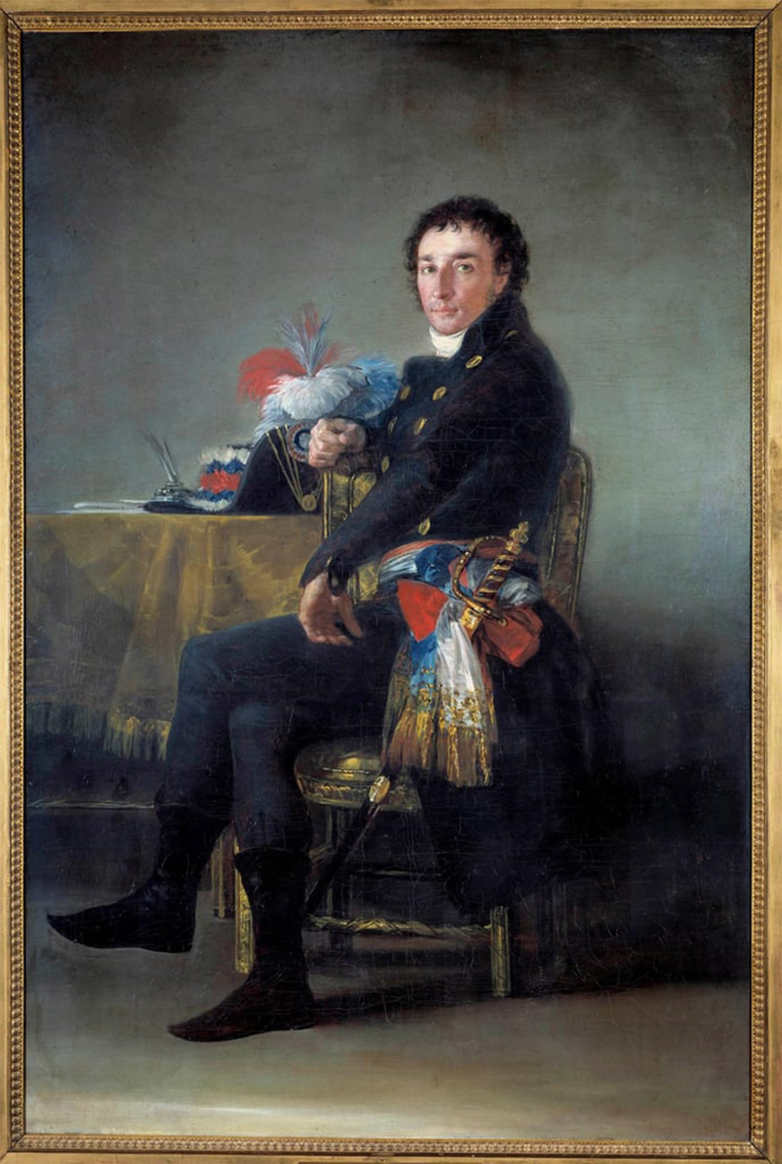 ARTXLXXBN Famous Prints Artwork Pictures Poster Painting Art Portrait of Ferdinand Guillemardet Ambassador of France to Spain Painting by Francisco De Goya for Home Decor 60x90cm