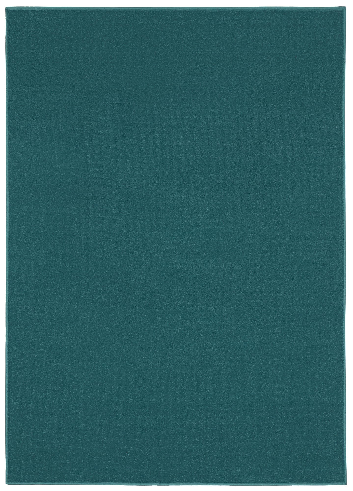 TAPISO Mono Tapis Poils Ras Design Moderne Bleu Foncé Motif Uni Tapis Salon Chambre Adulte Salle à Manger Cuisine Doux Fin Résistant Oeko-TEX 80 x 150 cm