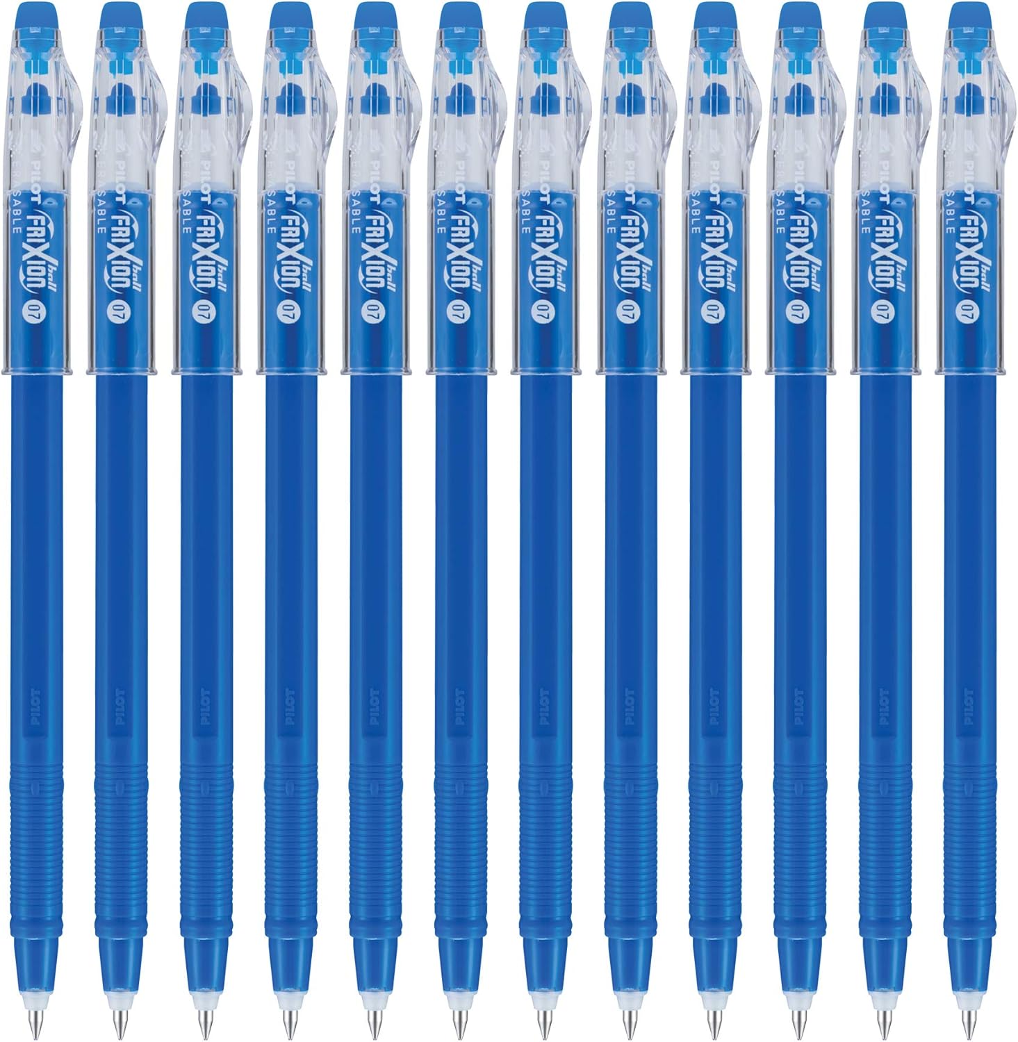 Pilot FriXion ColorSticks Erasable Gel Ink Pens, Fine Point 0.7 mm, Purple, Pack of 12, Erasable Pens - Ideal for School, Journaling, & Office Writing