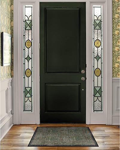 Vista 79 de RUGGABLE x Morris & Co Tapete prémium de pasillo lavable, para pasillo, cocina, entrada, sala de estar, dormitorio u oficina, con base Madreselva