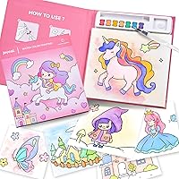 Vista 7 de JoyCat Libros de pintura con agua para colorear para niños pequeños, juegos de pintura de acuarela para niños de 3 a 5 4 a 8 años, actividades