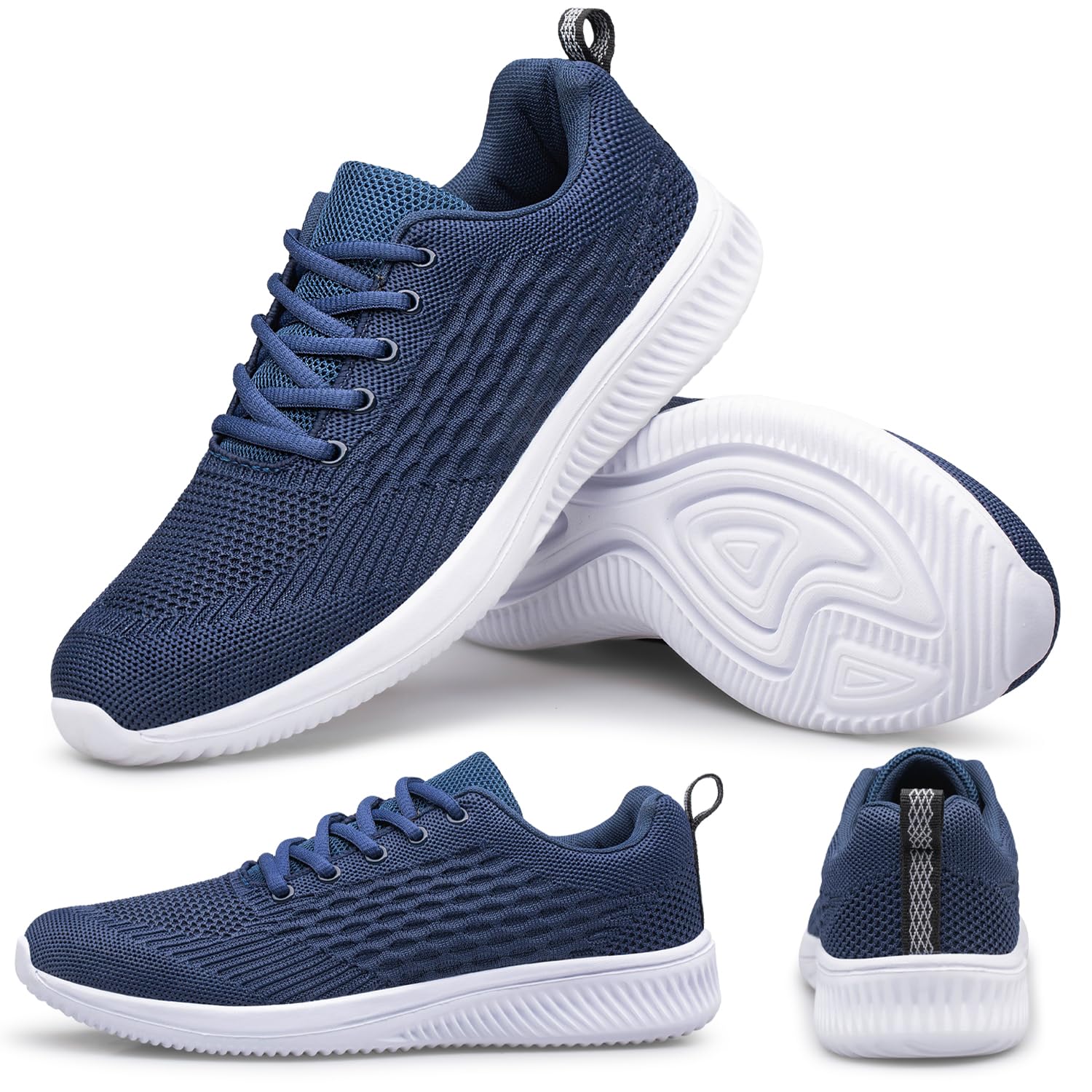 Raoendis Zapatillas deportivas para hombre, para correr, caminar, ligeras, de malla, cómodas, atléticas, fitness, tenis