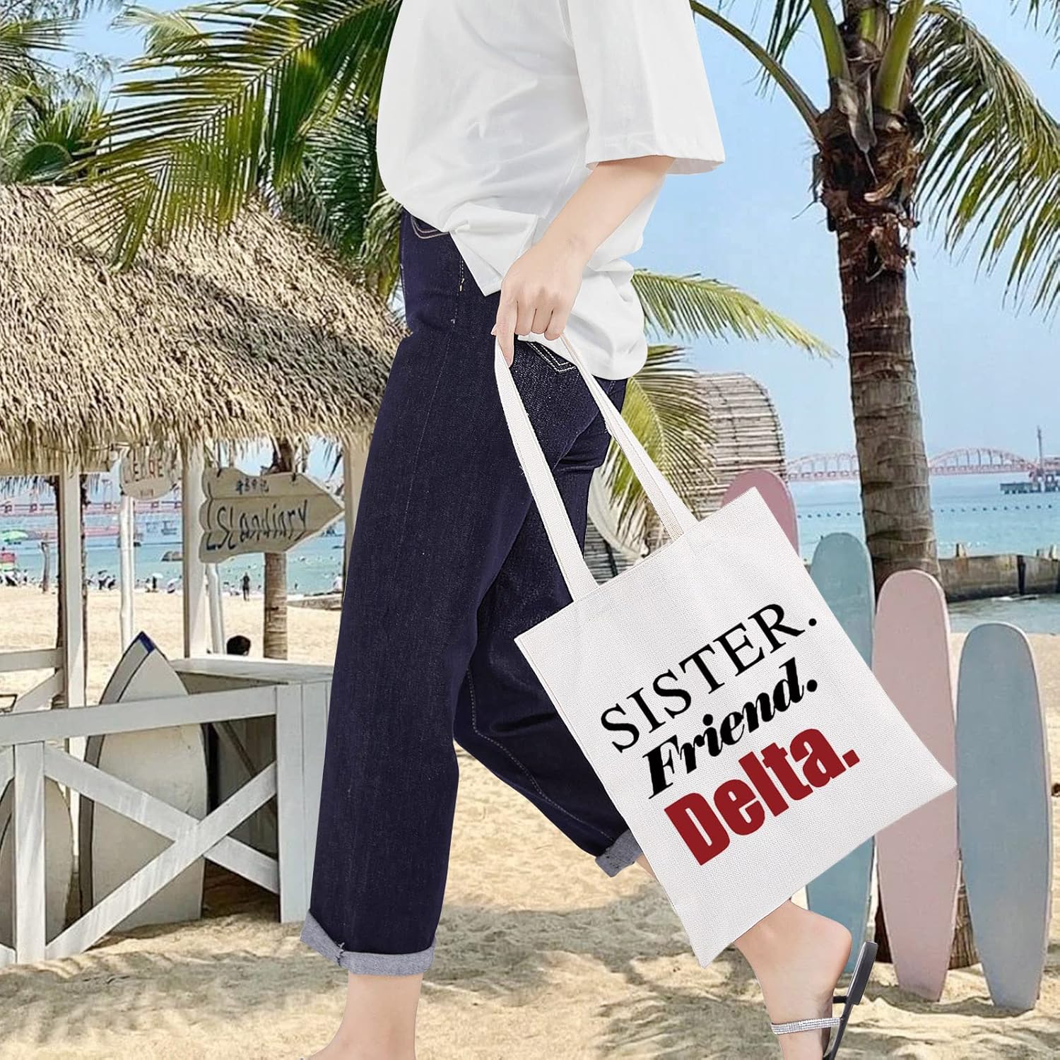 LEVLO Sorority Cosmetic Make Up Bag Elephant Sorority Gift Sister Friend Makeup Zipper Pouch Bag - Image 7