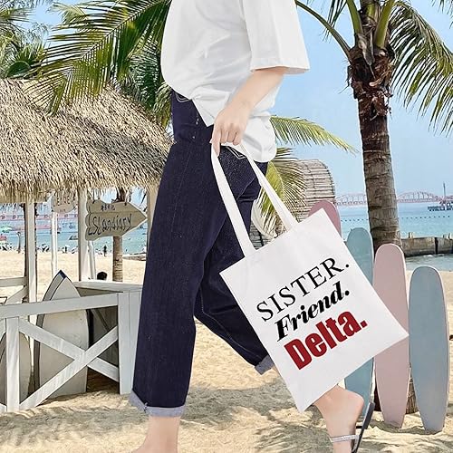 Miniatura 7 de LEVLO DST Hermandad Theta Cosmético Maquillaje Bolsa DST Elefante Hermandad Regalo Hermana Amiga Maquillaje Cremallera Bolsa Bolsa Para Hermanas