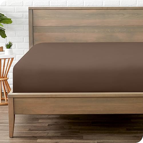 Miniatura 46 de Bare Home - Sábana bajera ajustable tamaño individual XL, microfibra 1800 muy suave y duradera, para colchones altos; color blanco