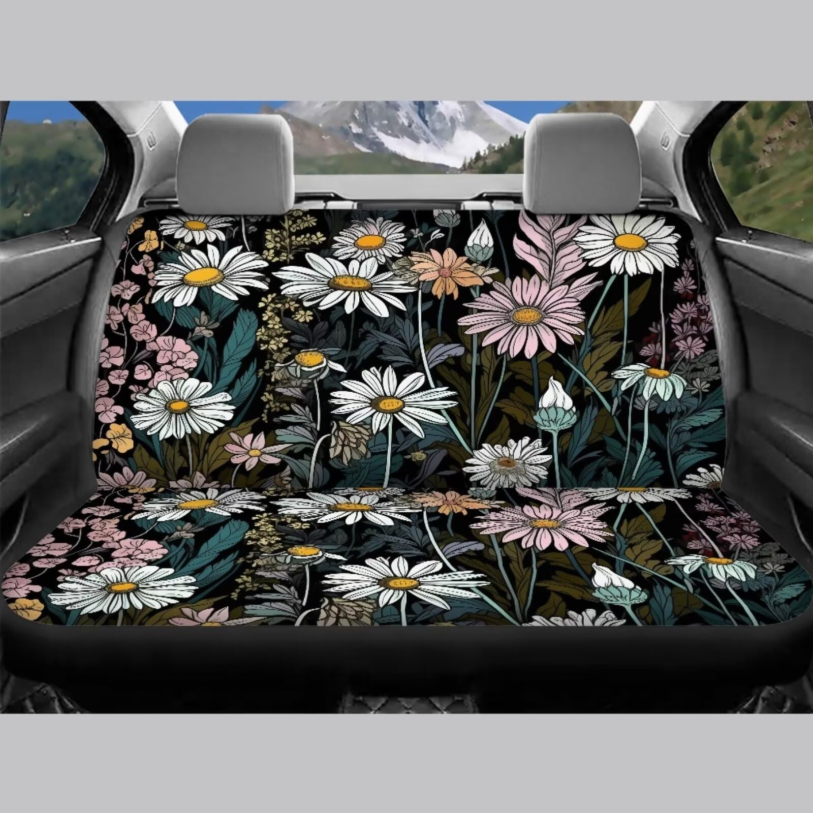 Kuiaobaty Luxury Sunflower Daisy Designs Car Seat Cover Front
