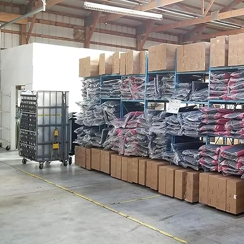 Vista 161 de Huskey - 2 fundas de asiento delantero para carrito de golf EZGO Medalist/TXT 94-13, costuras de diamante negro y azul de dos tonos con ribete azul