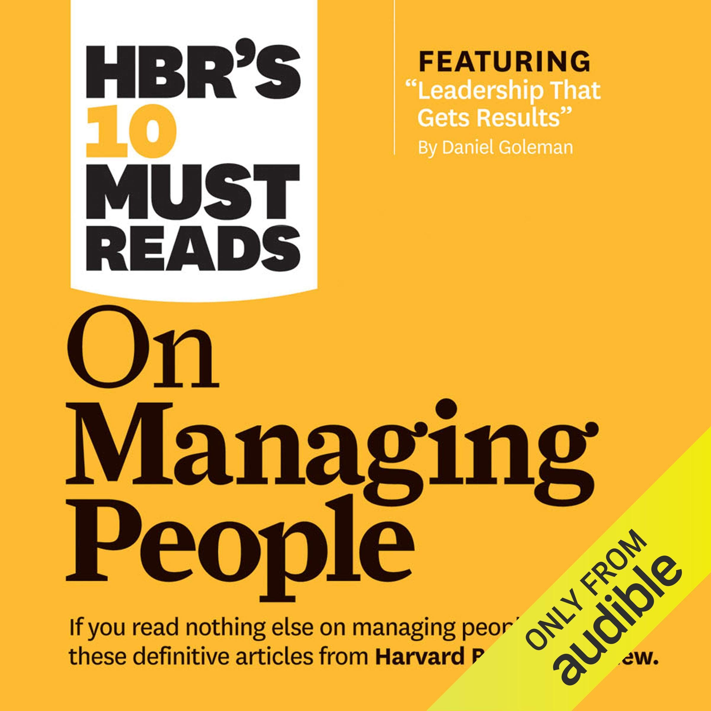 Cover art for HBR's 10 Must Reads on Managing People