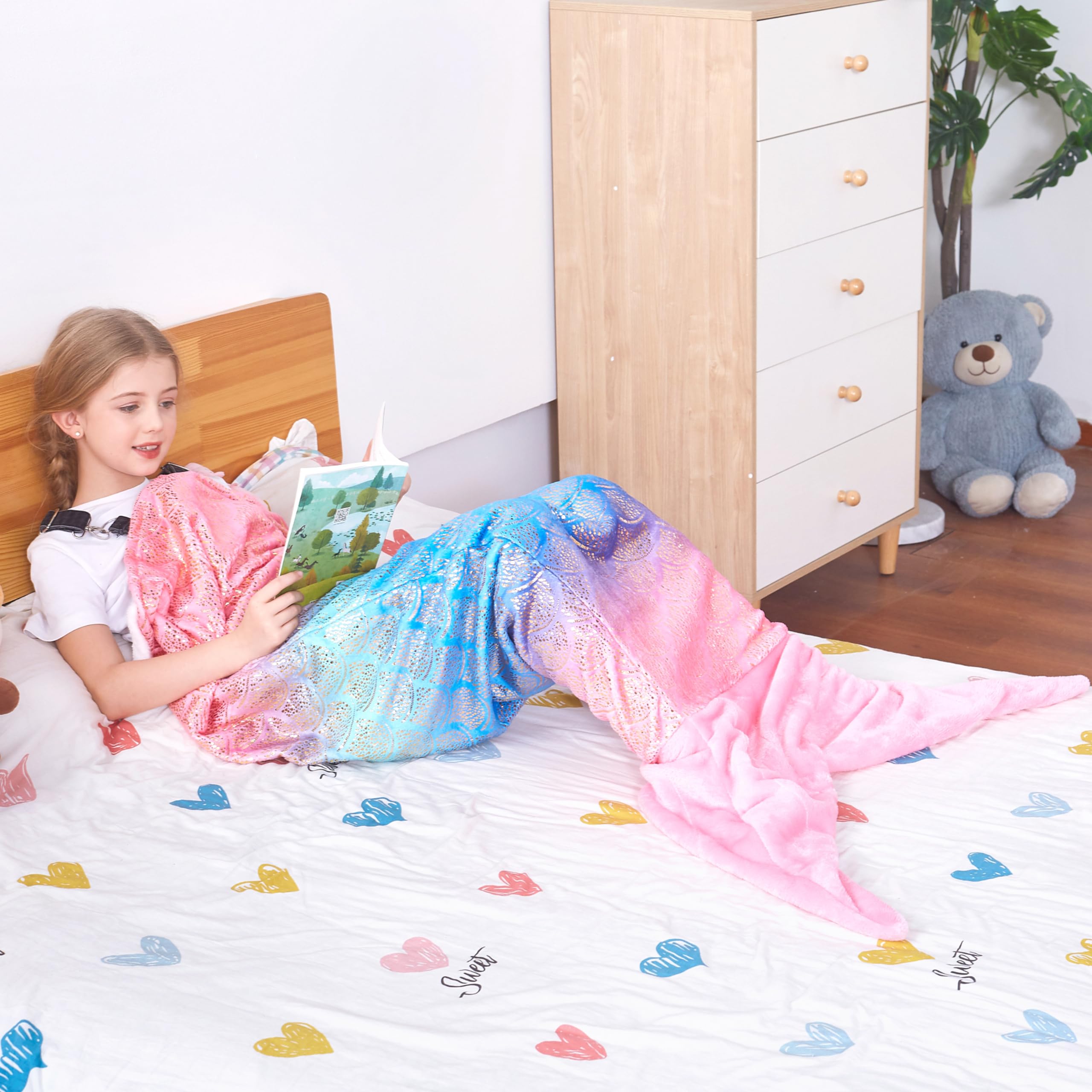 Catalonia Classy Mermaid Tail Blanket - Image 2