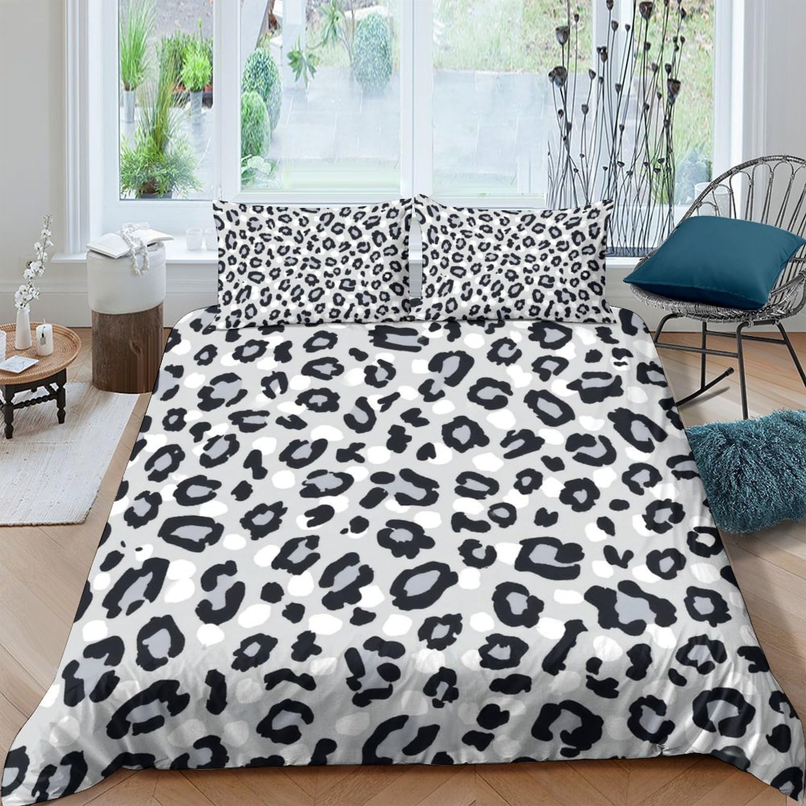 Ctjqhvkz Style-2 3D Printed Leopard Pattern Fitted Sheet Microfiber Soft Bed Sheet For Bedroom Dorm Mattress Protection Decor Single（135X200cm）
