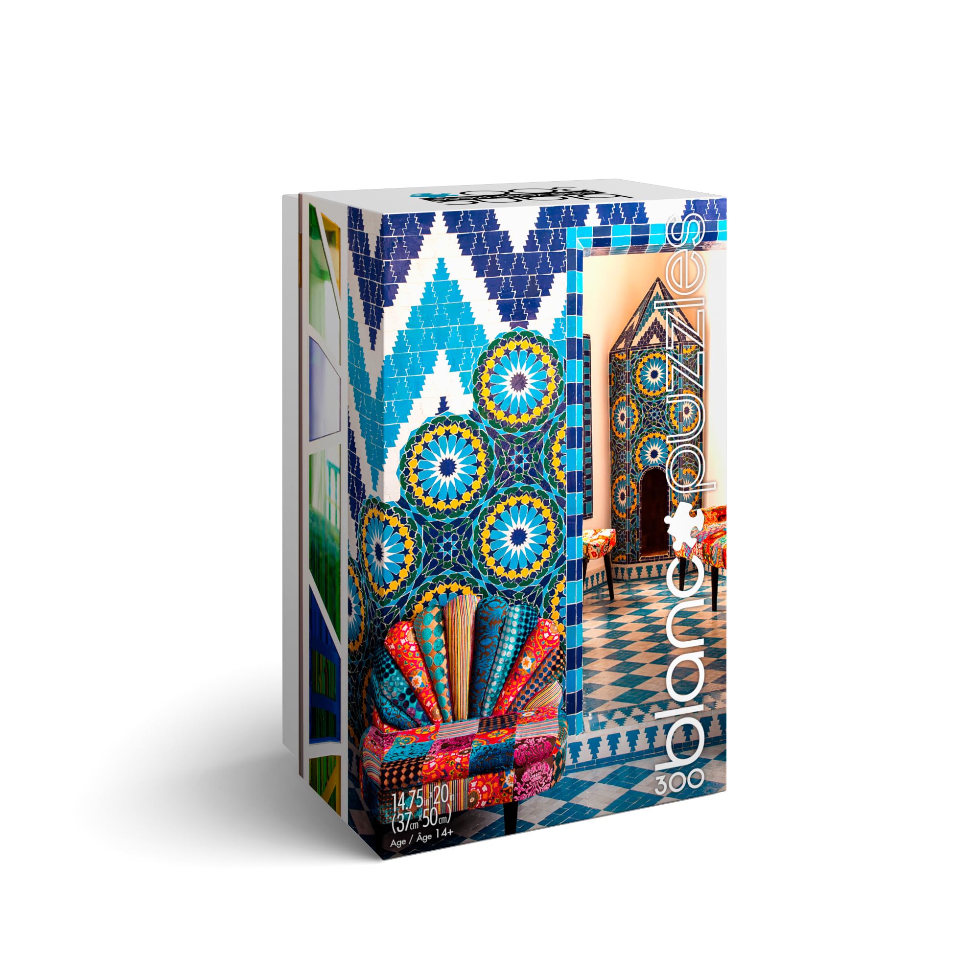 Buffalo Games - blanc - Salut Maroc! Botique Hotel - Moroccan Tiles - 300 Piece Jigsaw Puzzle for Adults -Challenging Puzzle Perfect for Game Nights - Puzzle Size is 21.25 x 15.00