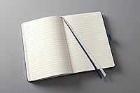 Vista 2 de sigel Cuaderno CO657, Aprox. A5, forrado, tapa dura, cierre elástico, azul medianoche - Conceptum