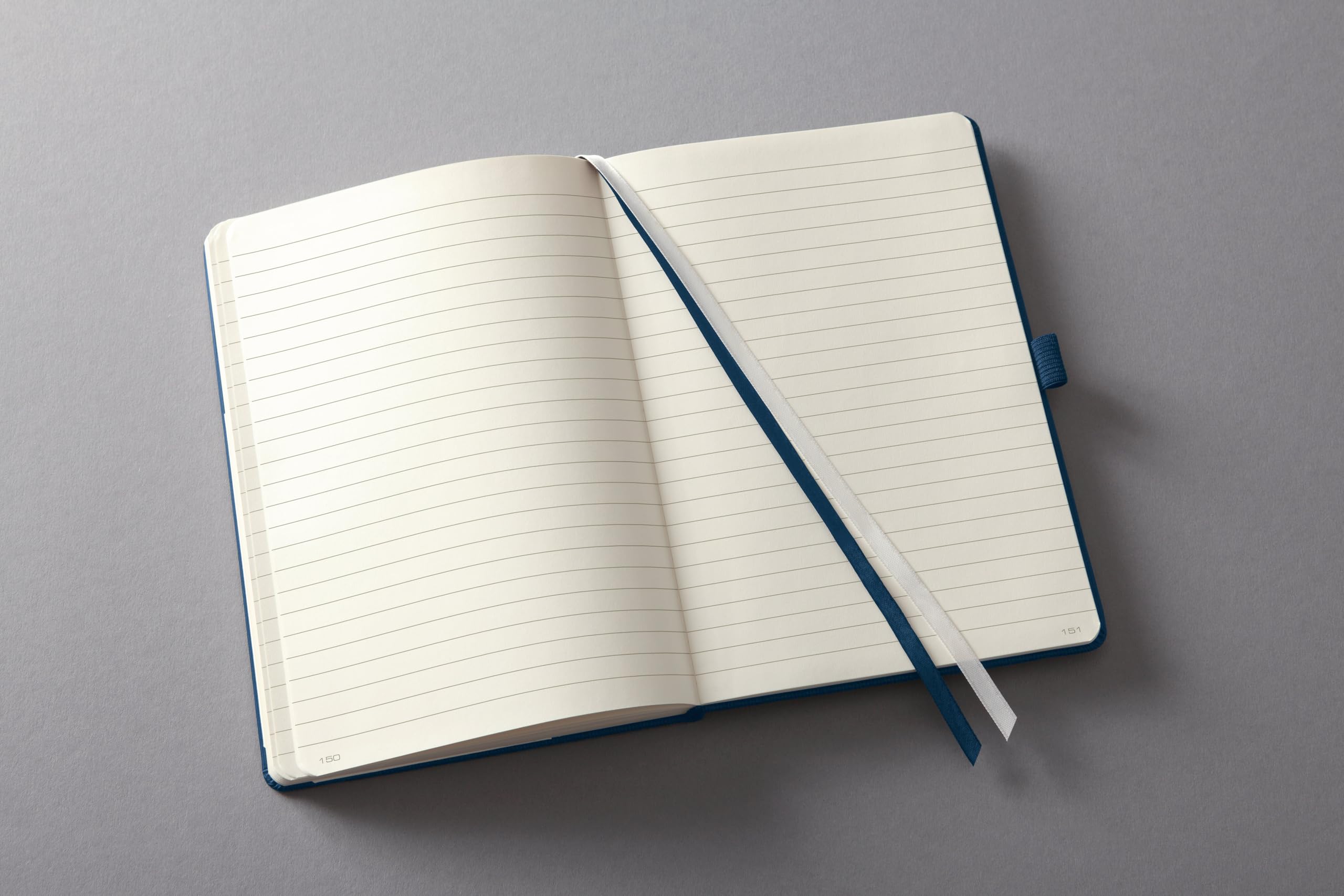 SIGEL CO647 Carnet de notes premium ligné, A4, couverture rigide, bleu - Conceptum