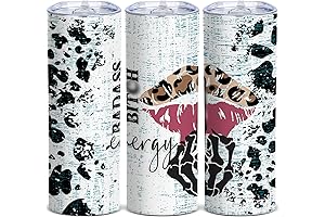 Bitch Be Gone 20 Oz Leopard Print Tumbler