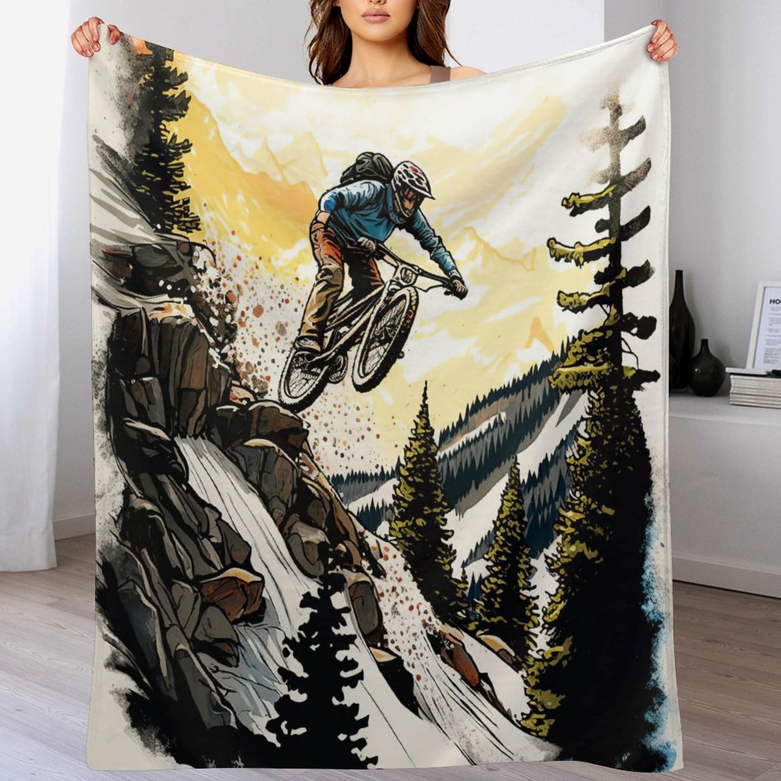 Couverture polaire de qualité premium pour lit et canapé, douceur absolue en grand format 180x200