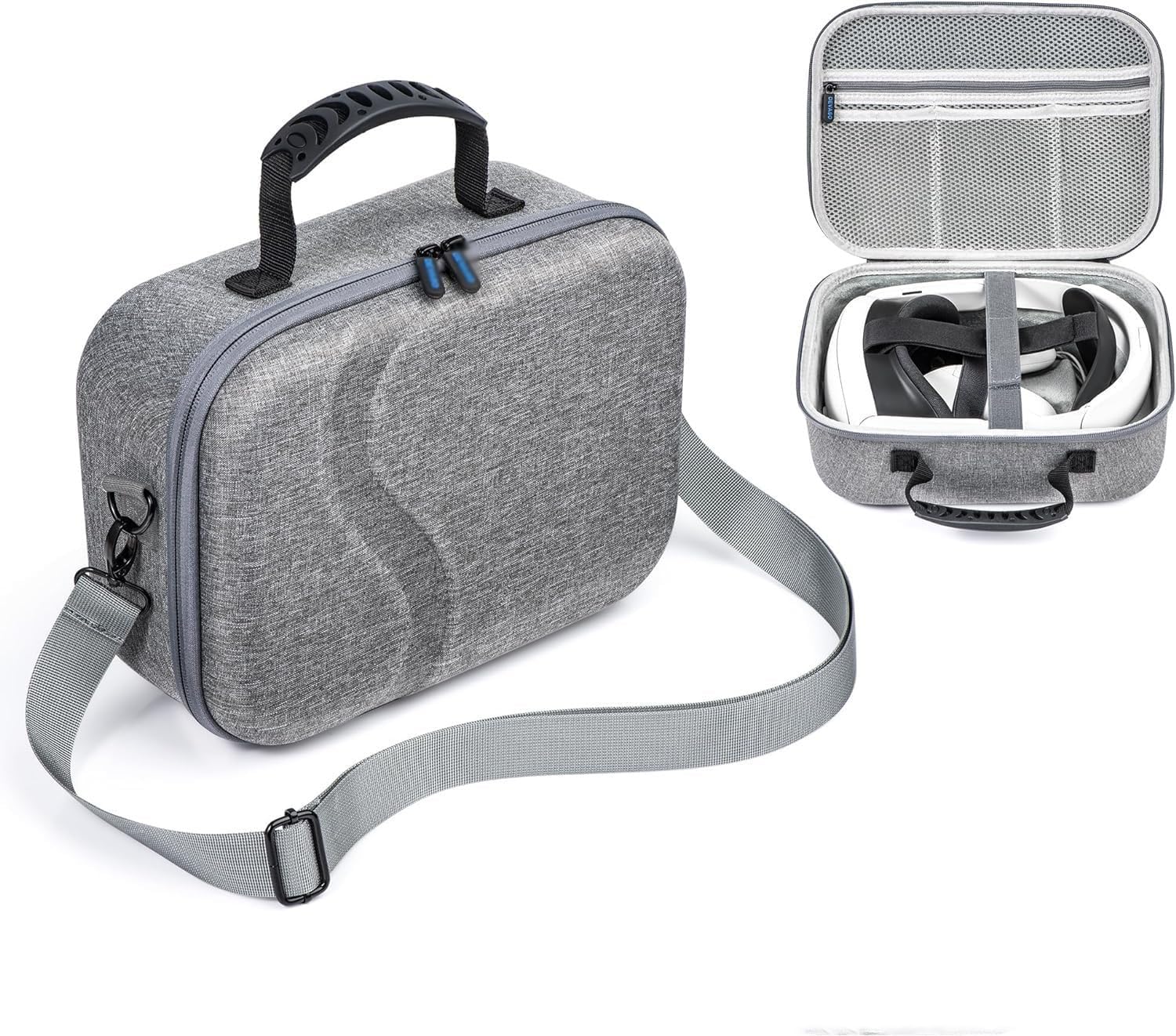 – MAKINGTEC Carrying Case for Meta Quest 3, Travel Storage Case for Oculus Quest 3 with Elite Strap, Controllers and Other Accessories, Hard Case and Soft Lining for Travel and Storage