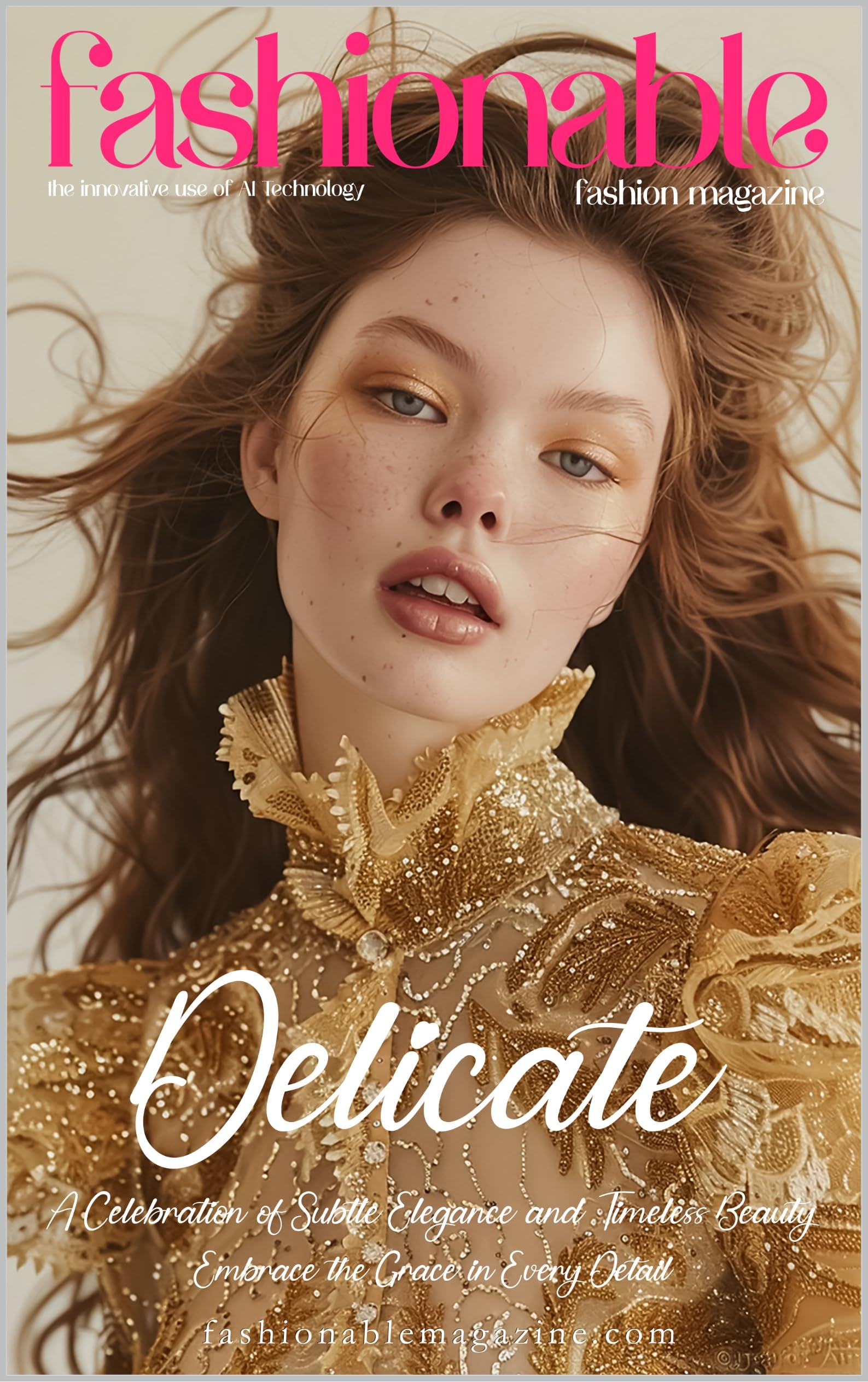 Fashionable Magazine Delicate livre anglais mode technologie IA