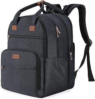 mommore Diaper Bag Expandable Large Baby Bag for 2 Kids/Twins with Wet&Dry Pocket, Travel Diaper Backpack for Mom Dad, Changing Pad, Luggage Strap