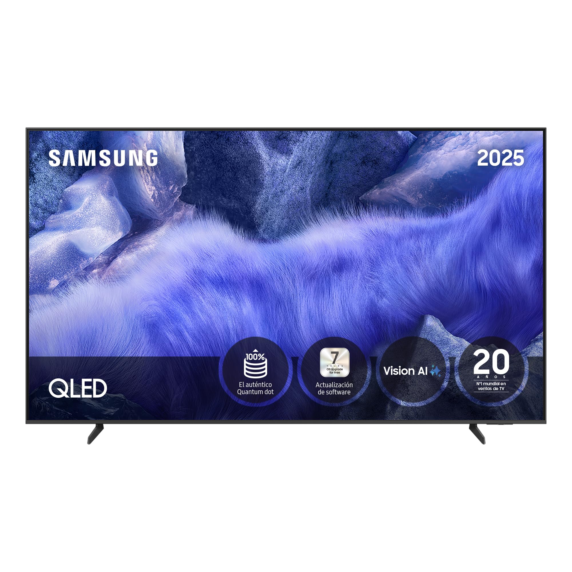 Samsung TV 75 Pulgadas QLED QE1F 4K Smart TV con Vision AI, 100% Volumen de Color con Quantum Dot y más de 500 Canales TV Plus