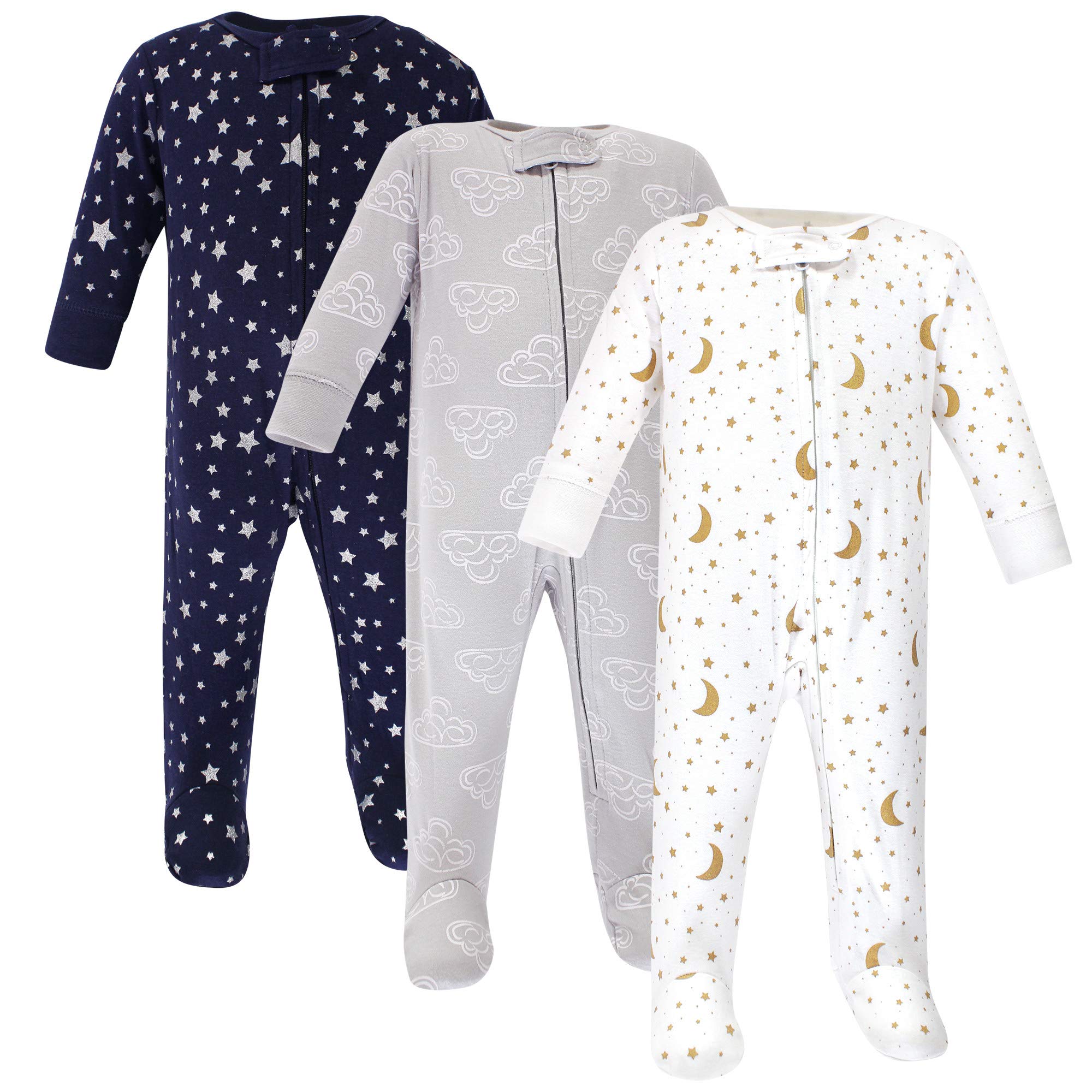 Hudson Baby Unisex Baby Cotton Sleep and Play