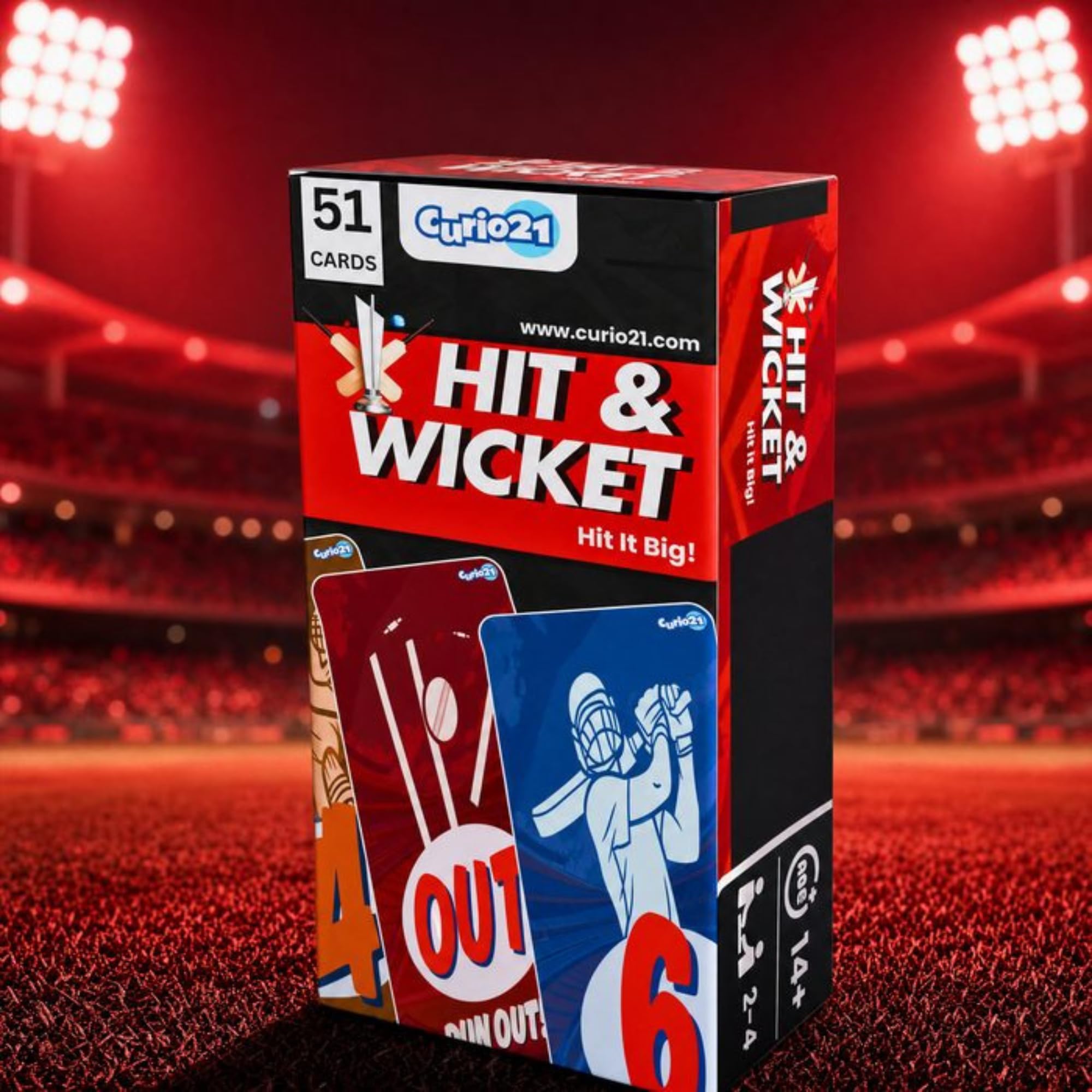 Curio21 Hit & Wicket – Cricket Card Game for Kids, Teens, Adults & Families | Fast-Paced Strategy Game | Fun Gifts for Boys, Girls, Teens | Family Fun Games | 2–4 Players | Cricket Themed Party Game-image-13