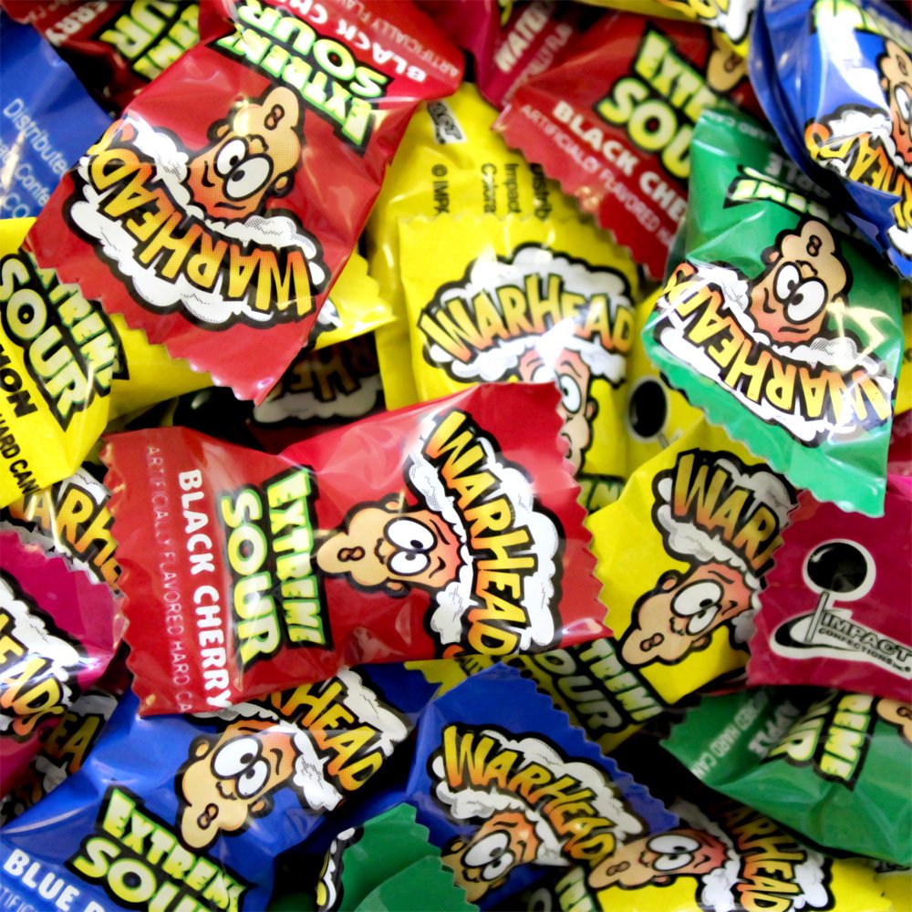 Warheads Hard Sour Candy, 5-Pound Bag