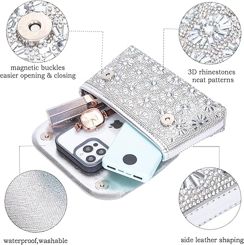 Miniatura 5 de Bolsos de hombro, bolsa cruzada, monederos, bolsos de mano con cristales de diamantes de imitación, bolsa de noche para mujer, bolso de mano con