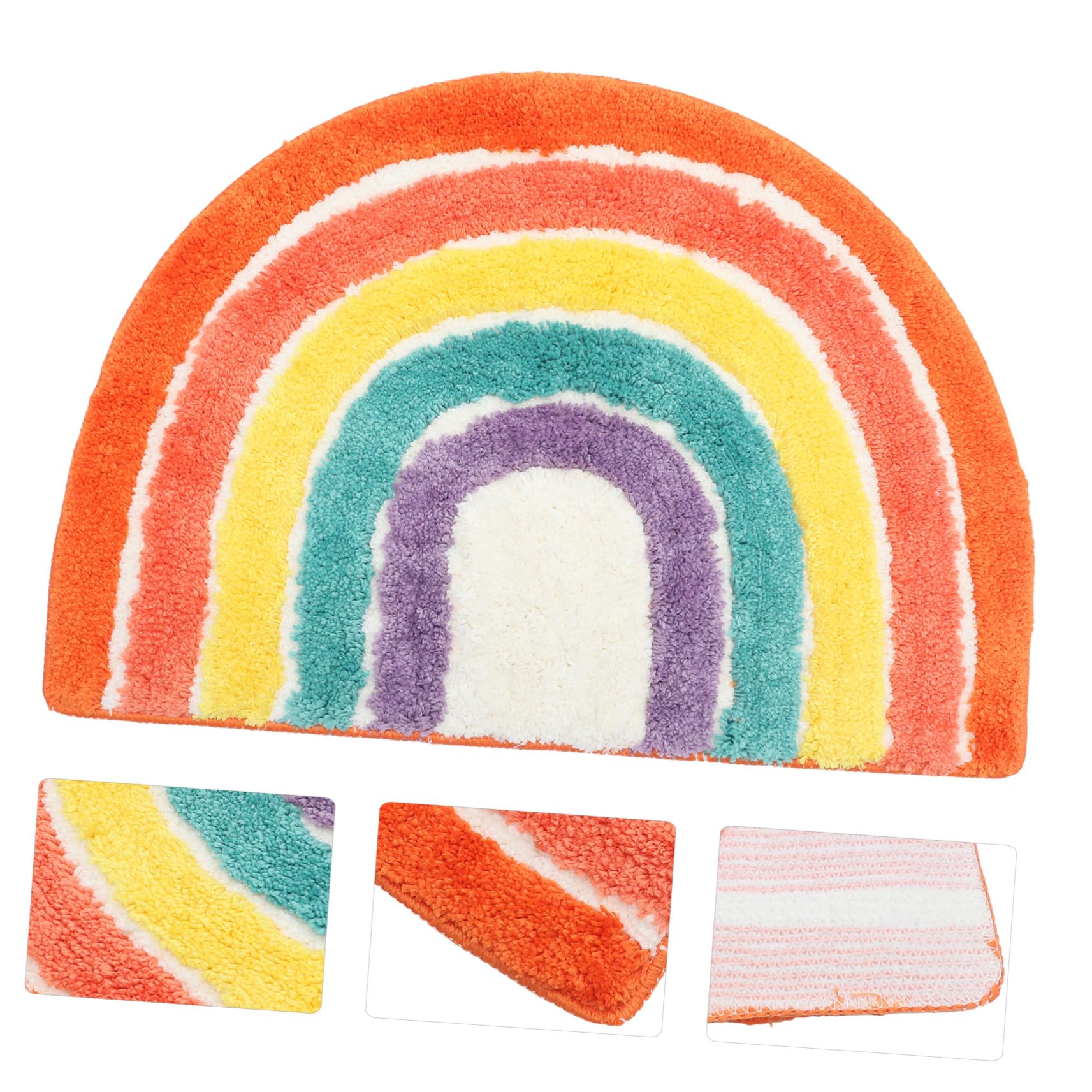 Große Rutschfeste Katzenstreu Matte mit Regenbogen Design Langlebige Katzenklo Unterlage zur Effektiven Streuaufnahme und Einfache für Saubere Katzenbereiche