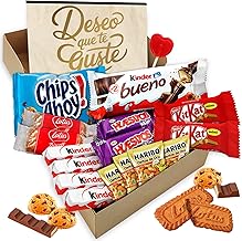 Original Gift Box with 17 Good Kinder Chocolates, Kinder Cards, Kinder Chocolate, Twix, Mars, Kit Kat, Bones, Lotus Biscoff Cookie and Much More · With Personalised Card
