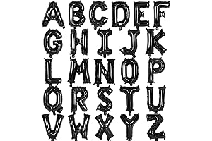 16 Inch Black Letter Balloons for Personalized Celebrations