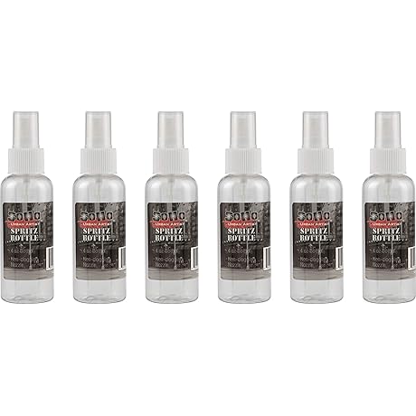 Exceptional Fine Mist Spray Bottles for Precision Artistic Creations [Pack of 6]