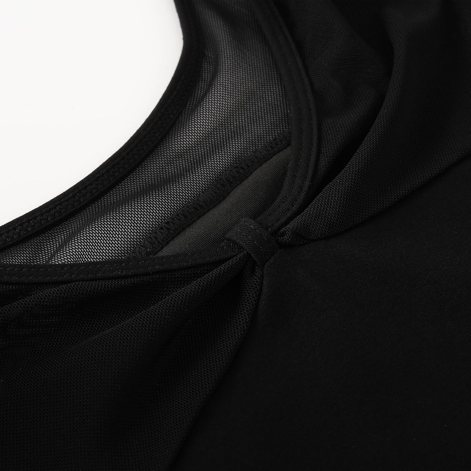 Girls Ballet Dance Outfit with Sheer Mesh 3/4 Long Sleeve Toddler Gymnastics Leotards - Image 6