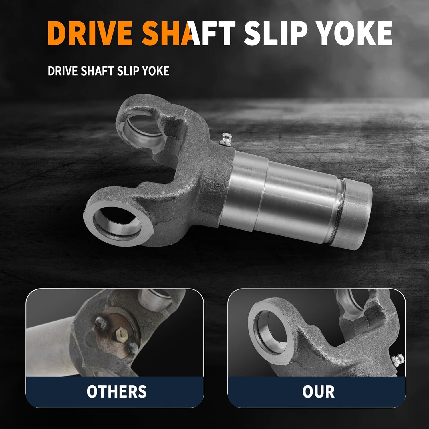 3-3-1501KX Mid Drive Shaft Slip Yoke 16 Spline Compatible with 1350 Series U-Joint
