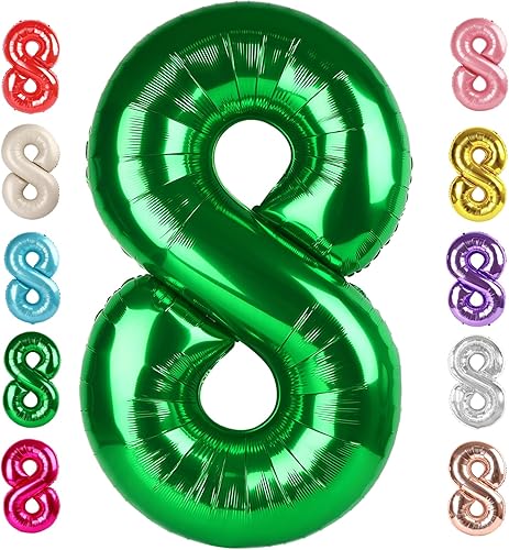 Vista 18 de Globos del números 0 de 40 pulgadas para formar los números 10, 20, 30, 40, 50, 60, 70, 80, 90, 100, para decoración de cumpleaños, bodas, eventos