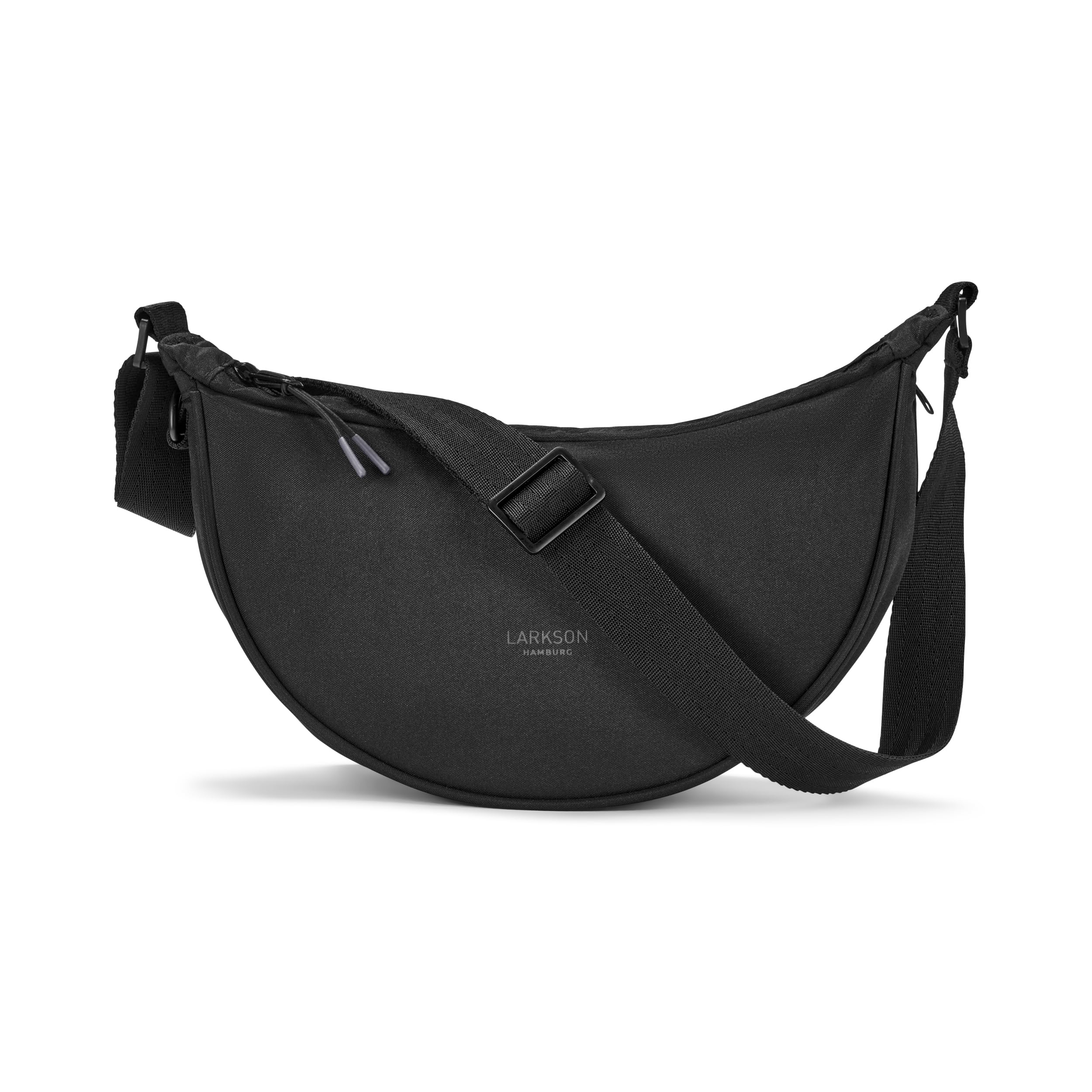 LARKSON Halve Maan Tas Dames en Heren Oranje - Solveig Small - Half Moon Cross Body Bag - Vrouwen Sling Schoudertas in Halve Maan Vorm - Uniseks Halfronde Tas met Verstelbare Riem