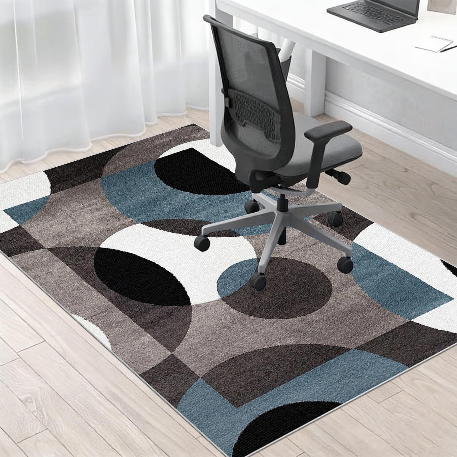 90 x 140 cm Alfombrilla Protectora para Silla de Oficina, Alfombra Silla de Oficina para Suelos Duros, Alfombra Gaming Suelo, Alfombrilla de Escritorio para Parquet, Protector Suelo Silla Ruedas