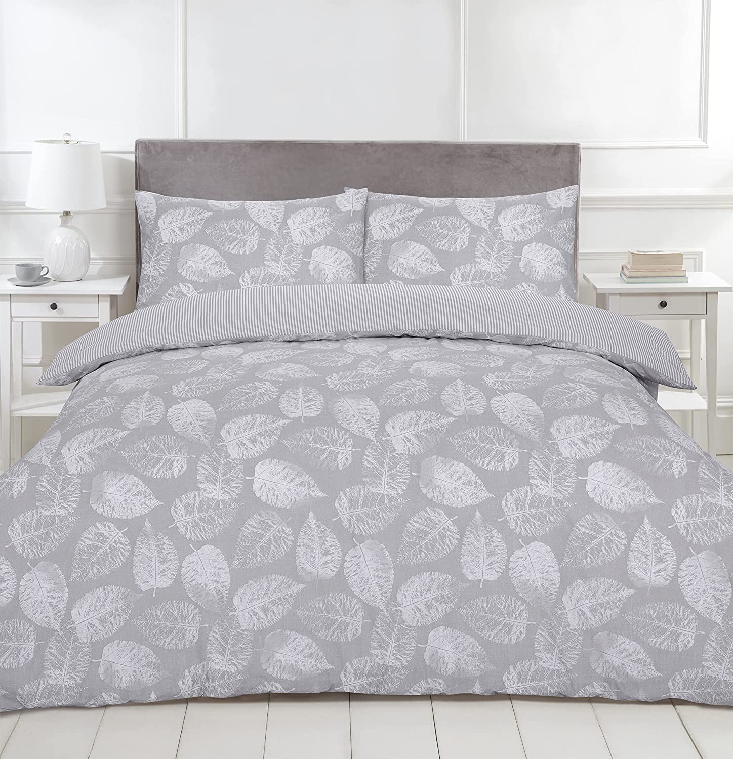 Night Comfort Double Bedding Duvet Set – Modern Printed Polycotton Duvet Cover with 2 PillowCovers – Easy Care Bedding Set
