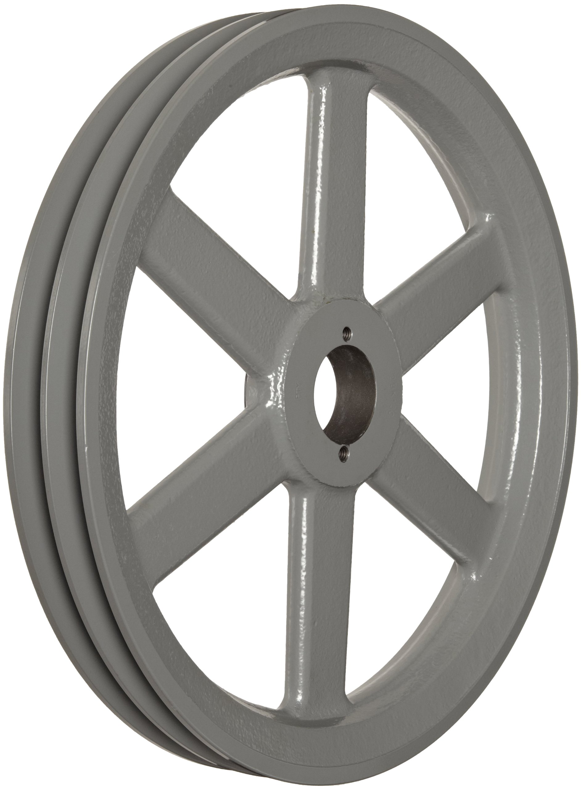 TB Woods 2BK130 FHP QT Bushed V-Belt Sheave, B Belt Section, 2 Grooves, QT Bushing required, Cast Iron, 12.75