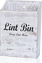 LIVALE Magnetic Lint Box for Laundry Room – Farmhouse Lint Holder Bin Dryer Lint Trash Can for Laundry Room Organization and Storage