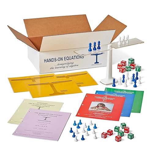 Juego de clases de ecuaciones prácticas (10 estudiantes, de 8 a 14 años)