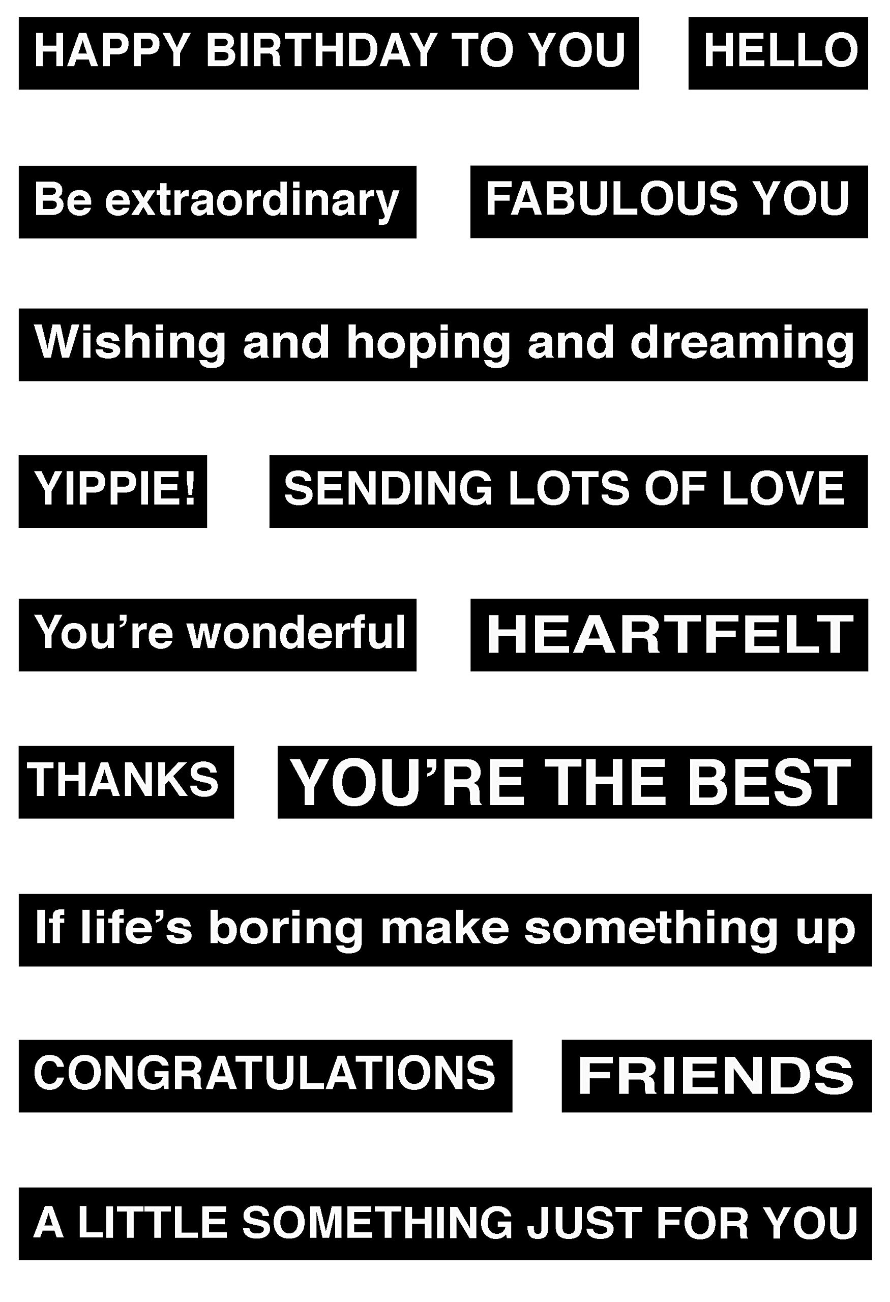 Woodware Craft Collection Jane Gill Clear Magic Stamp Set-One Liners, 10 x 13.5