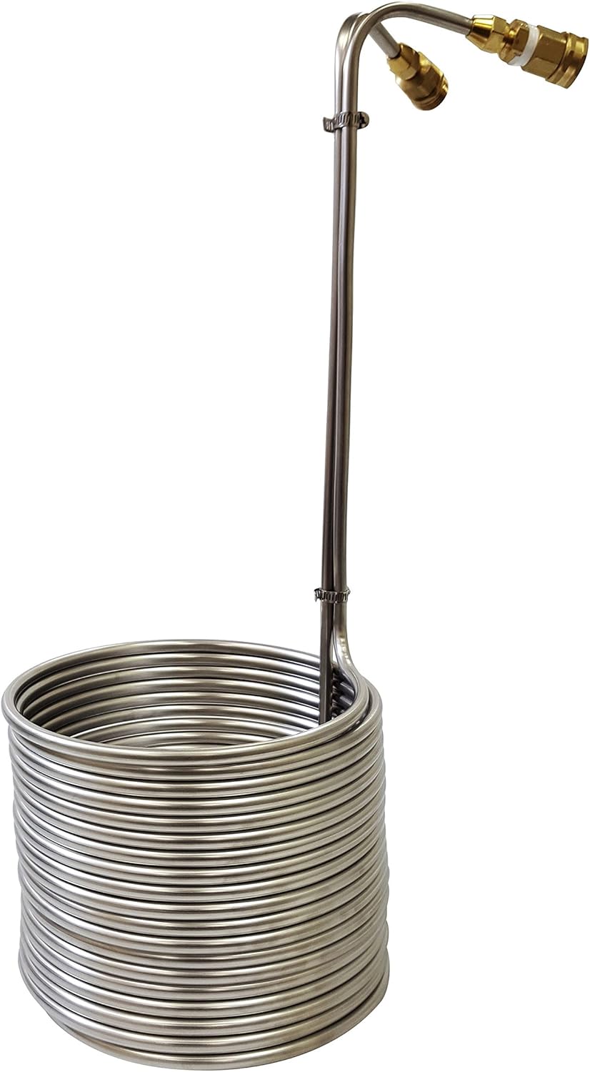 NY Brew Supply Stainless Wort Chiller with Garden Hose