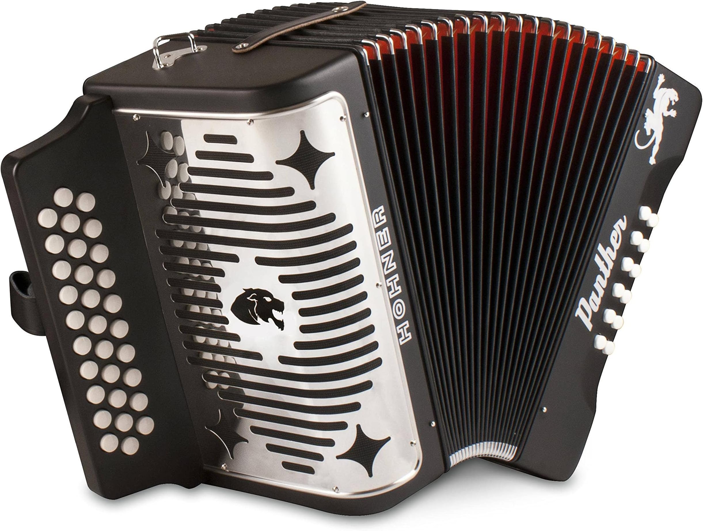 Hohner 3100FB, Panther, 3-Row FBE Diatonic Accordion