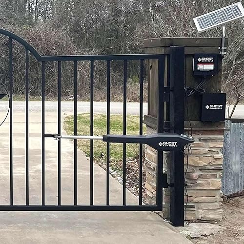 Miniatura 5 de Sistema automático de apertura para puertas batientes de hasta 20 pies de longitud, de Ghost Controls, negro, TSS1XP, 12.00 volts