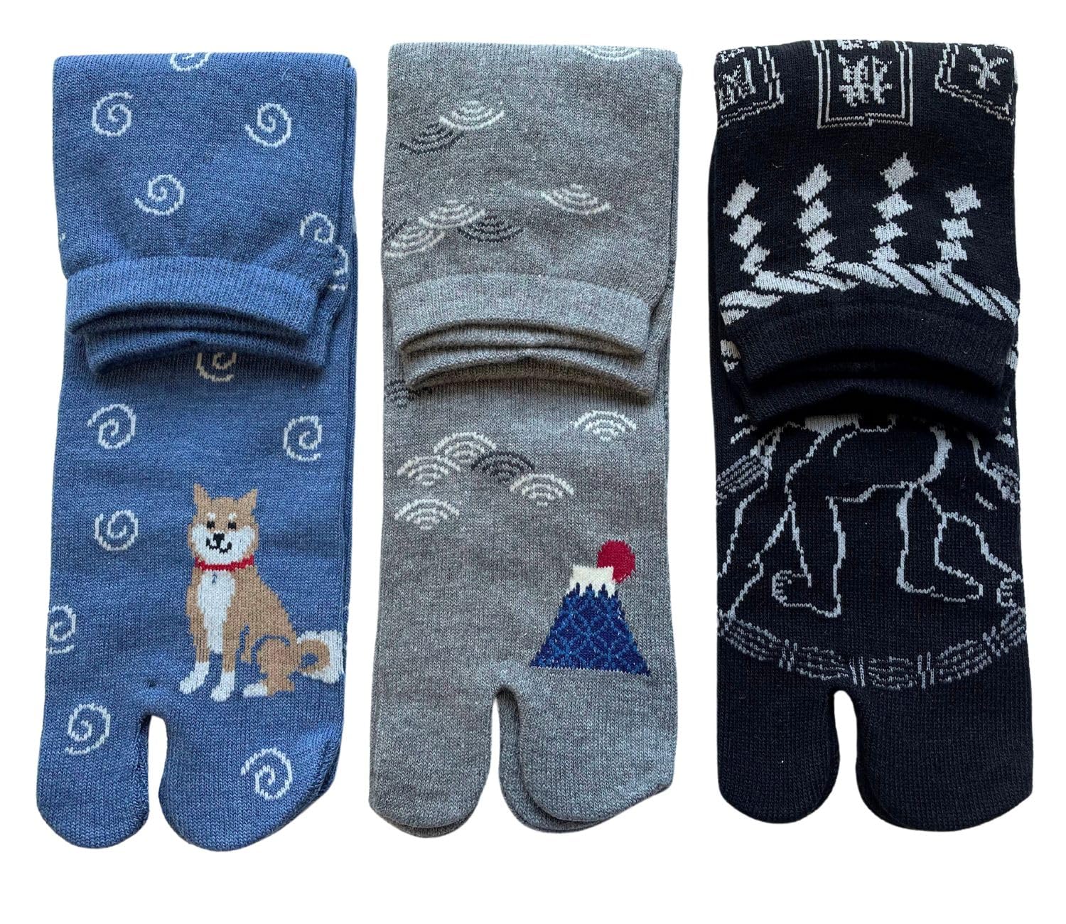 Tabi Socks Men 3 Pairs Japanese Pattern Cotton Thin Deodorizing Japan
