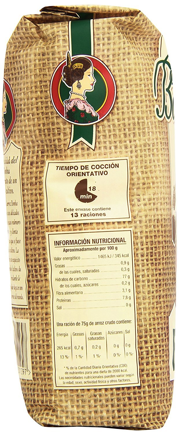 La Fallera - Bomba di riso alla paella 1 Kg. - [Pack 6]