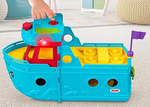 Miniatura 2 de Fisher-Price Little People Barco de la amistad Friend Ship - Juego musical de viaje juntos, amigo y barco, con 2 figuras y accesorios para mayores