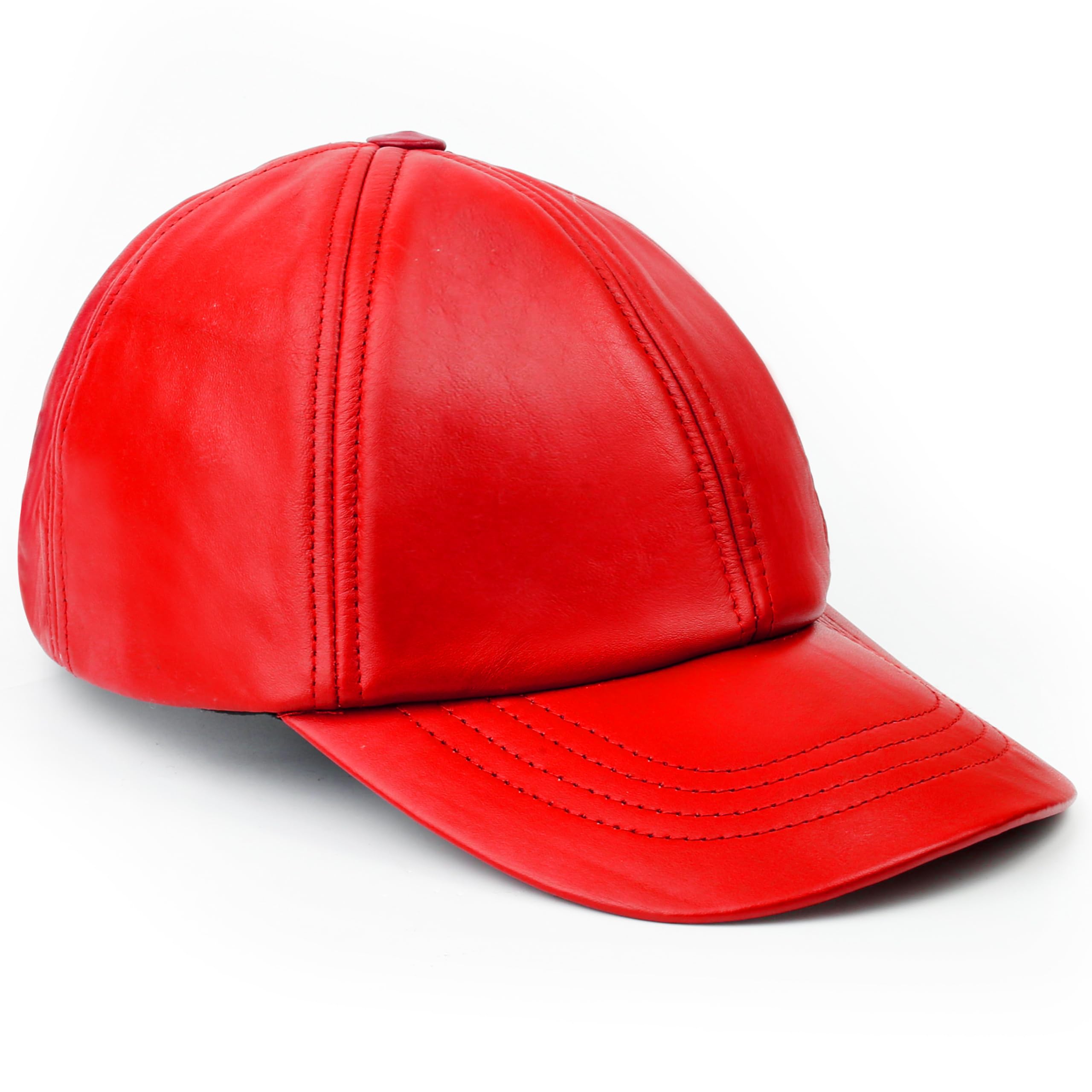 Royal Phoenix® Ledercap aus echtem Nappaleder - Zeitloses Design - Stilvolle Baseball Cap mit erstklassiger Verarbeitung - Perfekt für jeden Anlass